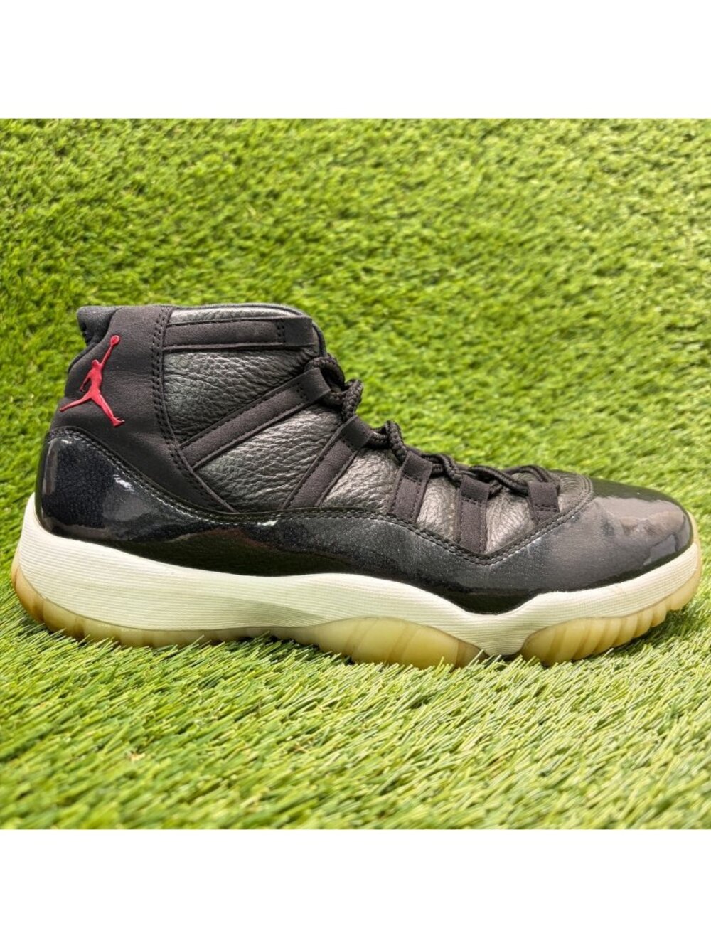Nike Air Jordan 11 Retro 72-10 Mens Size 9.5 Black Basketball Shoes Sneakers